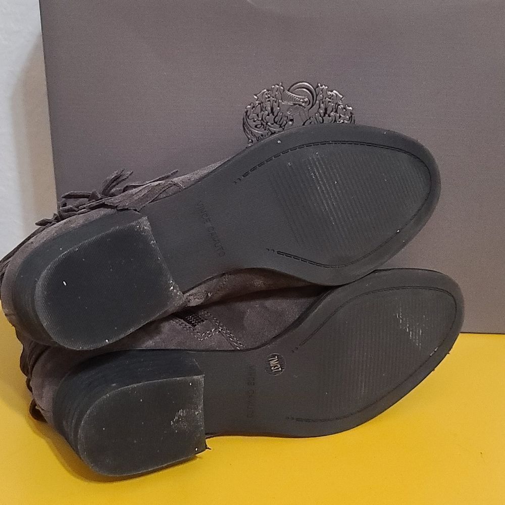 Vince Camuto 'Saree' Grey Suede Boots - Picture 6 of 6